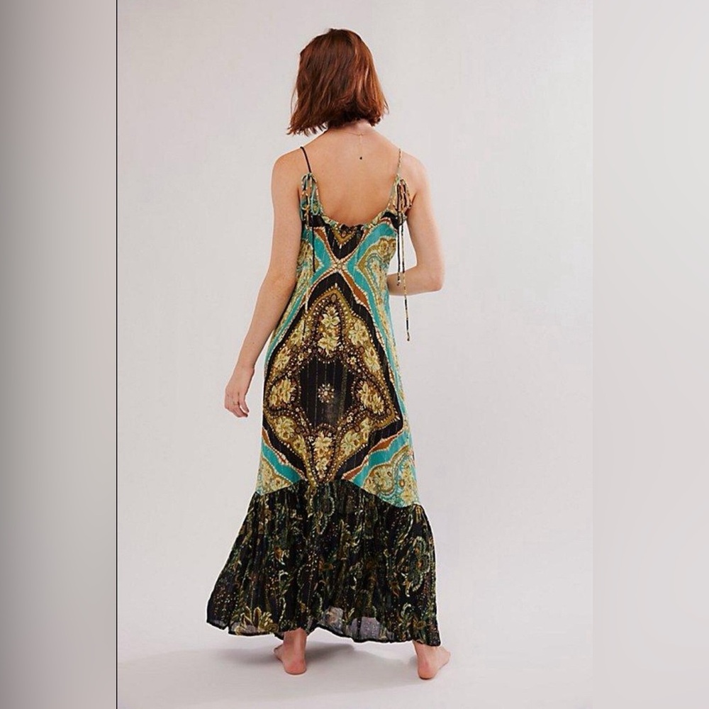 Free People Mojave Mermaid Metallic Maxi Slip Dress - Picture 2 of 7